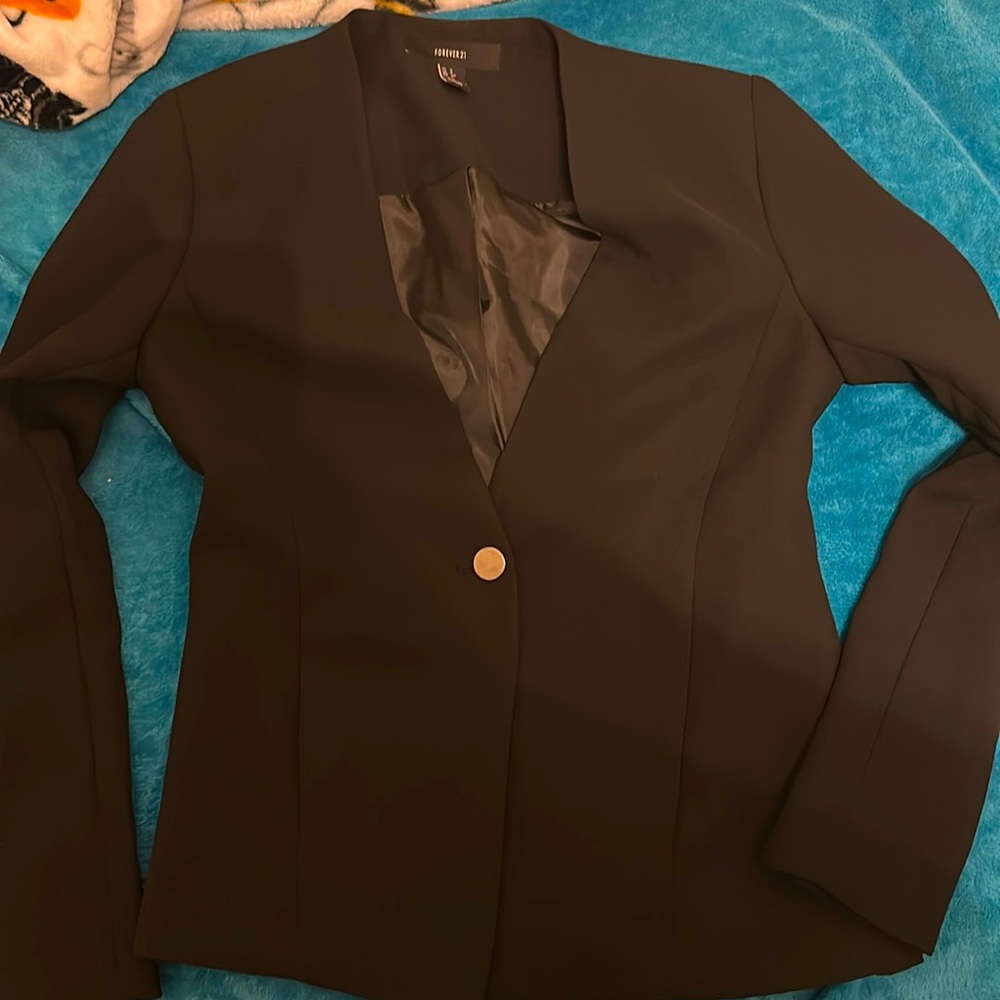 forever 21 black blazer